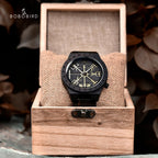 Viking Vegvisir Man'S Wooden Watches Vintage Watch for Men Wood Clock