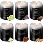 Scented Candles Set - 6 Pack Men Candles for Home Scented | 42 Oz Soy Wax, 300 Hour Long Lasting Candle, Aromatherapy Candle Birthday, Christmas, Valentine, Gift Set for Men