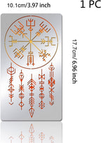 Viking Painting Stencils, 7X4 Inch Celtic Viking Signs Stainless Steel Metal Drawing Stencil for Wood Carving, Woodburning, Engraving and Scrapbooking