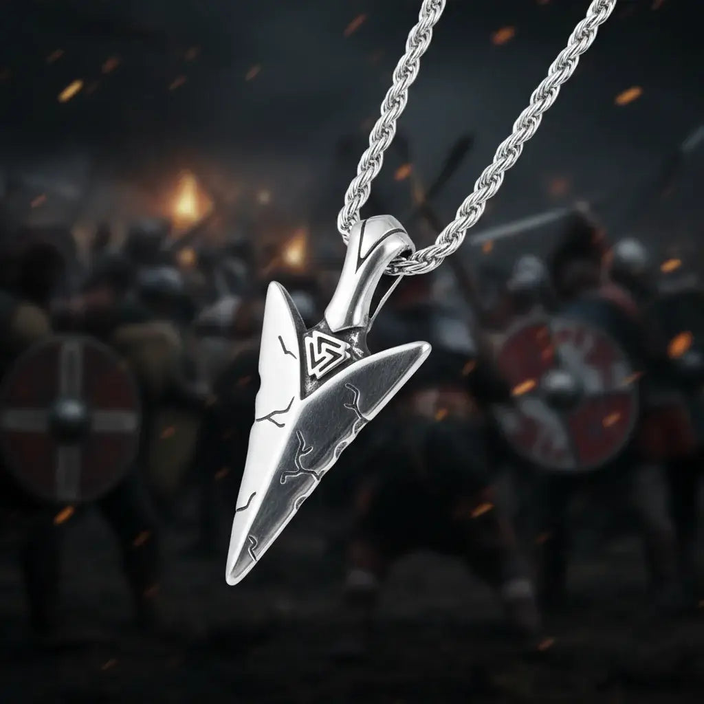 Viking Odin Spear Necklace Pendant Necklace Stainless Steel