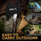 Camping Axe, Tiger - Patterned Survival Hatchet with Nylon Sheath | High Carbon Steel Blade, Ergonomic Wood Grip, Nylon Sheath, Unique Pattern Design, for Hiking, Chopping, Hunting