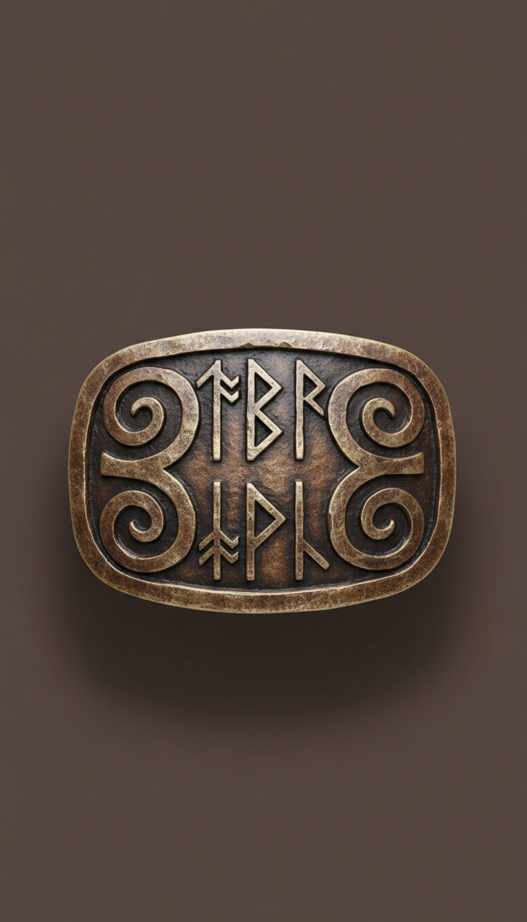 Hand-Forged Iron Belt Buckle