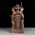 Odin Statue Allfather Norse God Figurine - Viking Home Decor | 8" Allfather with Gungnir Spear & Ravens Huginn & Muninn Statue; Viking Pagan Altar Decor; Durable Resin Wood Finish