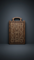 Carved Oak Serving Board