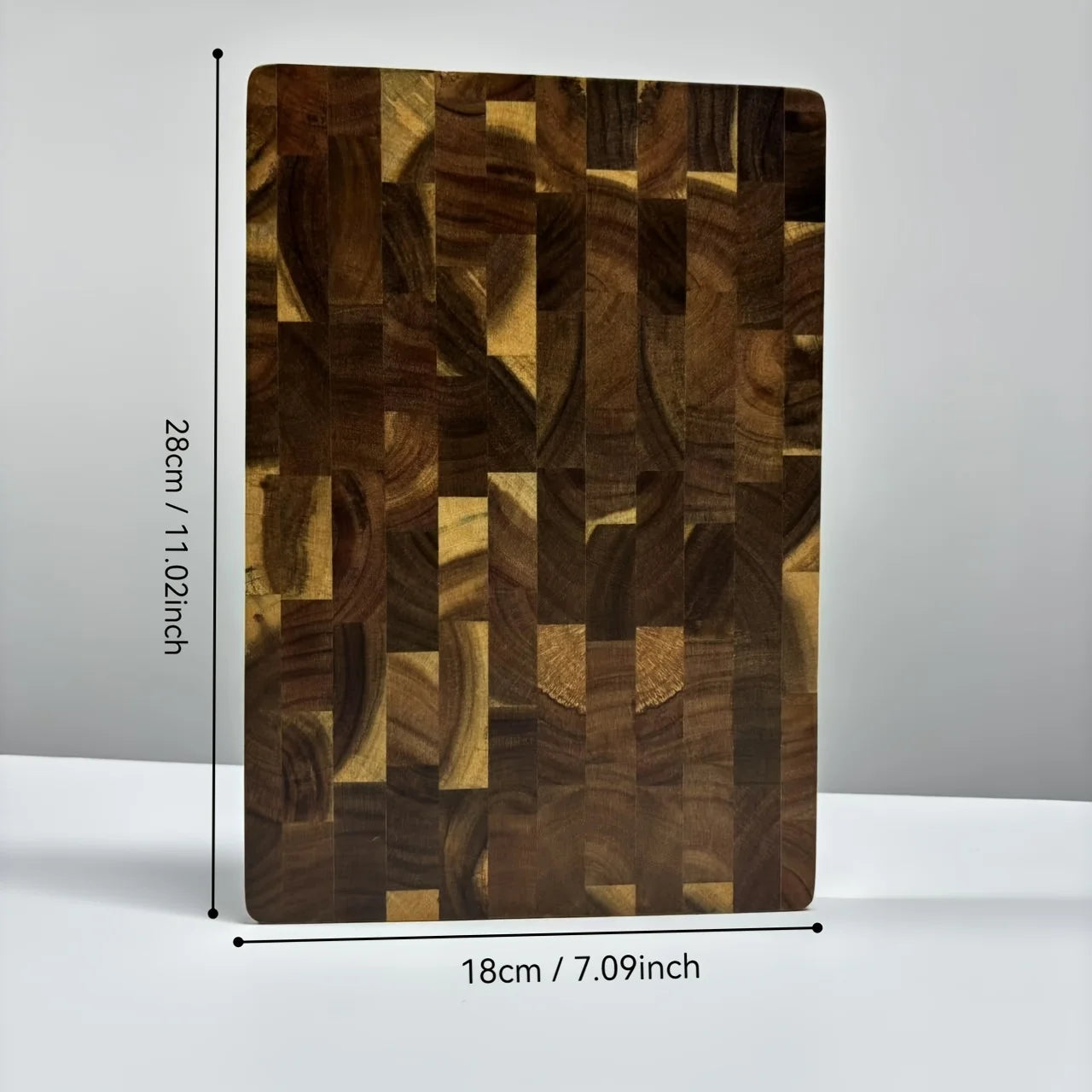 1Pc Large Wood Board - Heavy-Duty Wood Grain Chopping Board, Large Leaf Camellia Tree Wood for Meat, Cheese, Vegetables, Bread