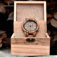 Viking Vegvisir Man'S Wooden Watches Vintage Watch for Men Wood Clock