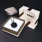 Men'S Viking Necklace Bold Eagle Raven Obsidian Necklace for Men Women, Stainless Steel Chain/Adjustable Nylon Cord