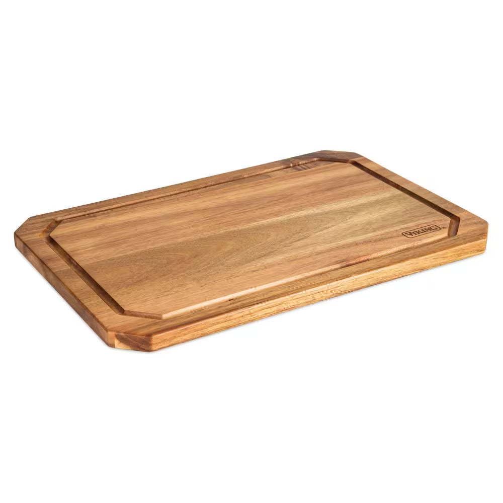 Acacia Wood Rectangular 18 X 12 In. Carving Board with Juice Groove