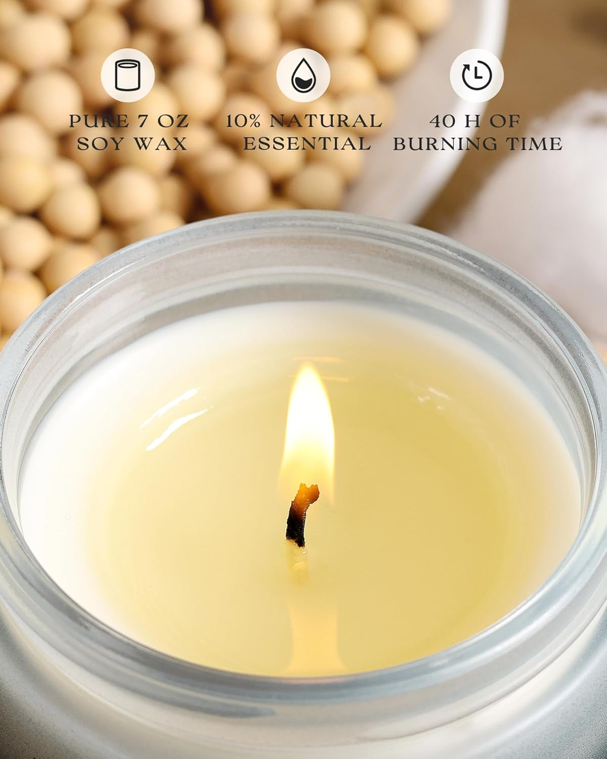 Scented Candles Set - 6 Pack Men Candles for Home Scented | 42 Oz Soy Wax, 300 Hour Long Lasting Candle, Aromatherapy Candle Birthday, Christmas, Valentine, Gift Set for Men