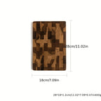 1Pc Large Wood Board - Heavy-Duty Wood Grain Chopping Board, Large Leaf Camellia Tree Wood for Meat, Cheese, Vegetables, Bread