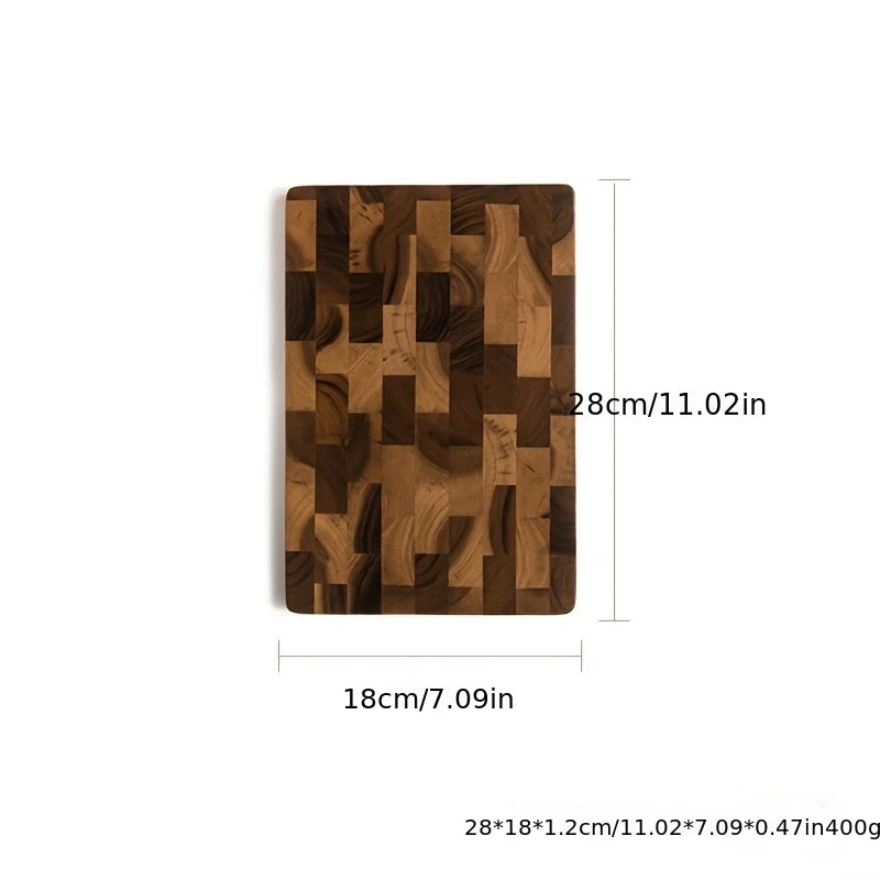 1Pc Large Wood Board - Heavy-Duty Wood Grain Chopping Board, Large Leaf Camellia Tree Wood for Meat, Cheese, Vegetables, Bread