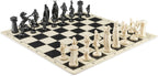 Viking Chess Set - Chess Board B/W- Size 17,3" + Viking Chess Pieces 3,75" B/W