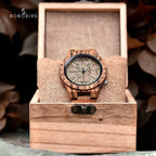 Viking Vegvisir Man'S Wooden Watches Vintage Watch for Men Wood Clock