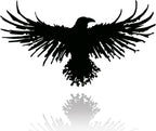 Metal Viking Raven Wall Art Norse Mythology Crow Wall Decor with Gothic Metal Wall Sculpture Suitable for Living Room Bedroom Indoor Outdoor Garden Home