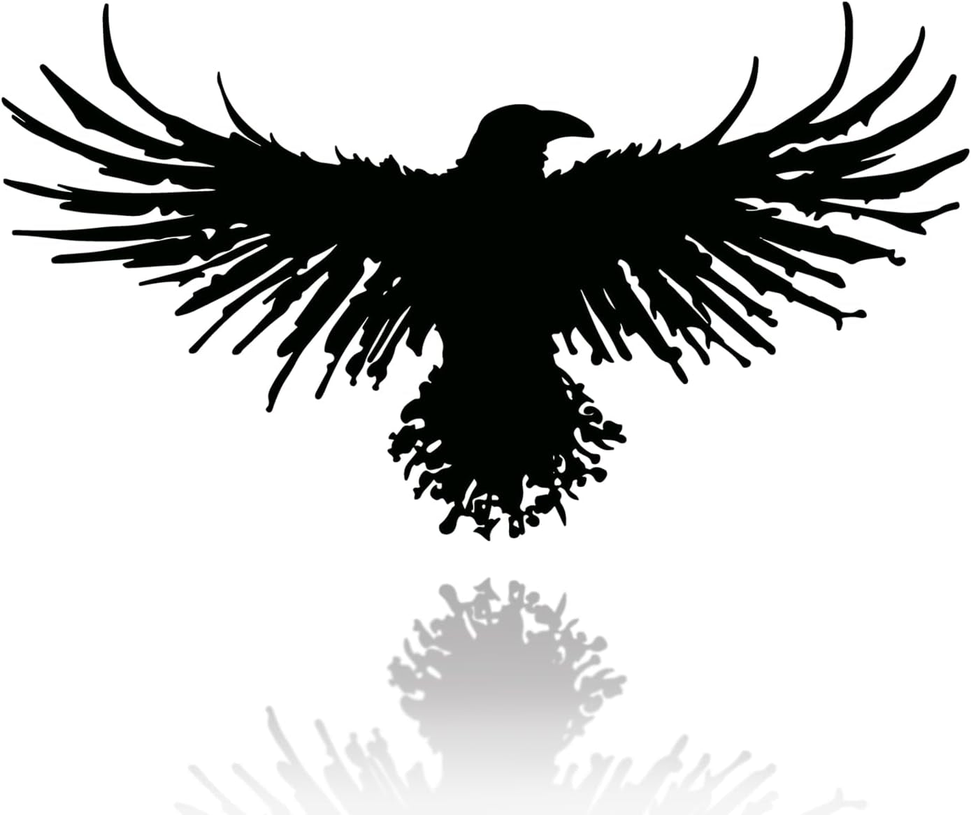 Metal Viking Raven Wall Art Norse Mythology Crow Wall Decor with Gothic Metal Wall Sculpture Suitable for Living Room Bedroom Indoor Outdoor Garden Home