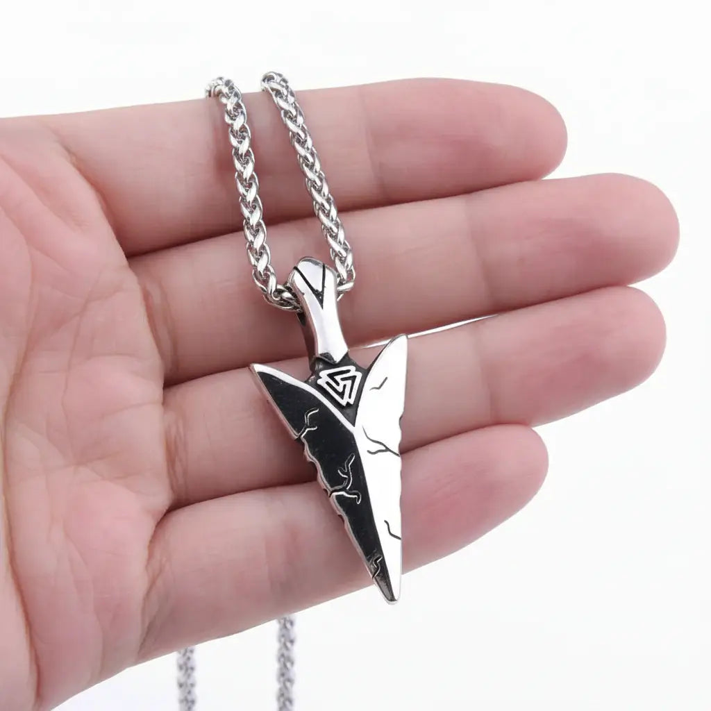 Viking Odin Spear Necklace Pendant Necklace Stainless Steel