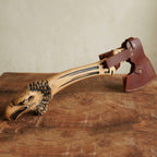 High Quality Carbon Steel Handmade Eagle Handle Viking Sculpture Axe with Sheath